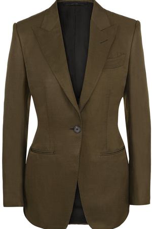 Однотонный приталенный жакет Tom Ford Tom Ford GI2478-FAX330 вариант 2 купить с доставкой