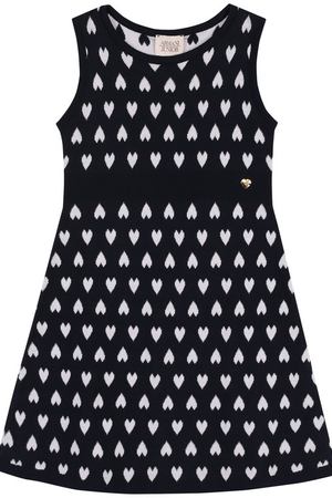 Приталенное мини-платье из хлопка с принтом Armani Junior Armani Junior  3Z3A61/3M0QZ/4A-10A купить с доставкой