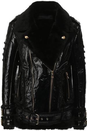 Дубленка на молнии из овчины Balmain Balmain 142821/L021