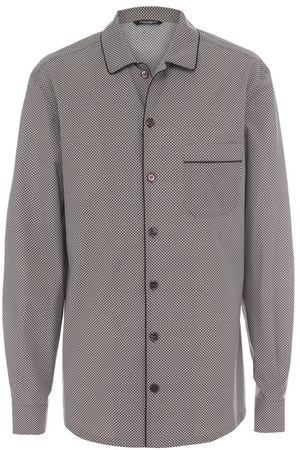 Рубашка из смеси хлопка и шелка в пижамном стиле Dolce & Gabbana Dolce & Gabbana 0101/G5ED1T/FS5MR