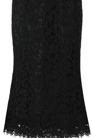 Однотонная кружевная юбка-миди Dolce & Gabbana Dolce & Gabbana F4A6CT/HLMCL
