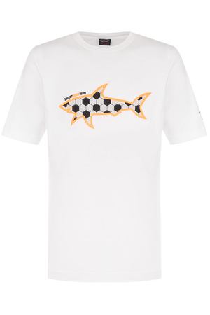 Хлопковая футболка с принтом Paul&Shark Paul&Shark E18P1169