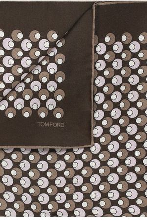 Шелковый платок с узором Tom Ford Tom Ford 9TF81TF312 купить с доставкой