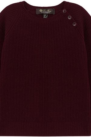 Кашемировый пуловер фактурной вязки с декоративными пуговицами Loro Piana Loro Piana FAF8592