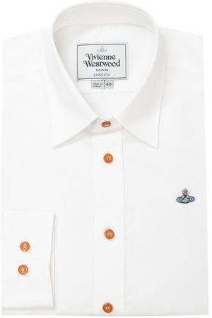 Хлопковая сорочка с воротником кент Vivienne Westwood Vivienne Westwood S25DL0347/S44447 купить с доставкой