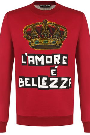 Хлопковый свитшот с принтом Dolce & Gabbana Dolce & Gabbana G9JV8T/FH7Y8
