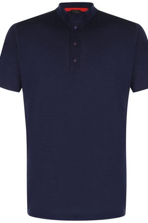 Хлопковое поло с короткими рукавами Kiton Kiton UK842E18769S004