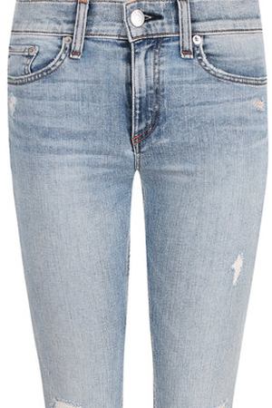Укороченные джинсы-скинни с потертостями Rag&Bone Rag&Bone W1526K520D0U купить с доставкой