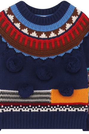 Пуловер из шерсти и кашемира с помпонами Burberry Burberry 4064112 купить с доставкой