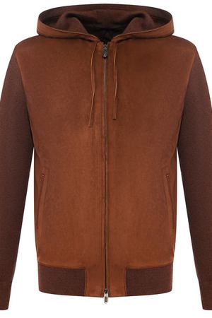 Шерстяной кардиган на молнии с капюшоном Zegna Couture Ermenegildo Zegna CRM63/IB4