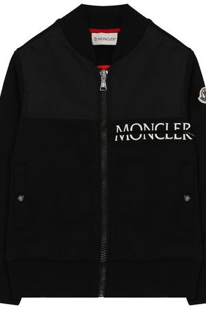 Хлопковый кардиган на молнии Moncler Enfant Moncler D2-954-84142-05-809B3/4-6A купить с доставкой