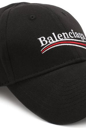 Хлопковая бейсболка с логотипом бренда Balenciaga Balenciaga 505985/410B7 вариант 2 купить с доставкой