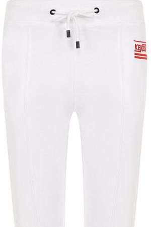 Укороченные хлопковые брюки с эластичным поясом Kenzo Kenzo 2PA733952