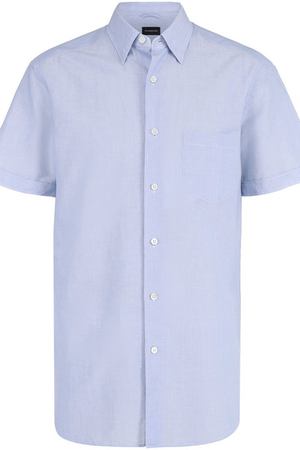Рубашка с короткими рукавами из смеси хлопка и льна Ermenegildo Zegna Ermenegildo Zegna UMX50SCH1