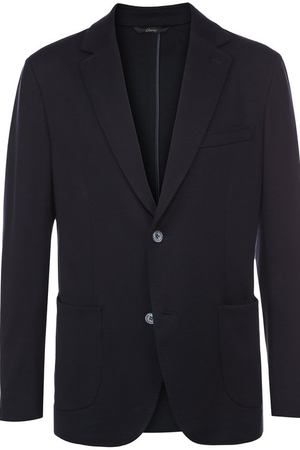 Однобортный пиджак из смеси шелка и хлопка Brioni Brioni UMCZ/P6K27 купить с доставкой