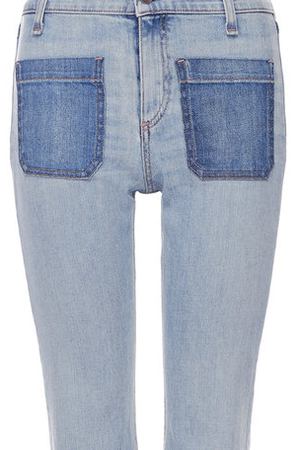 Укороченные расклешенные джинсы с бахромой Rag&Bone Rag&Bone W1719K510PVA/PATCH VARICK купить с доставкой