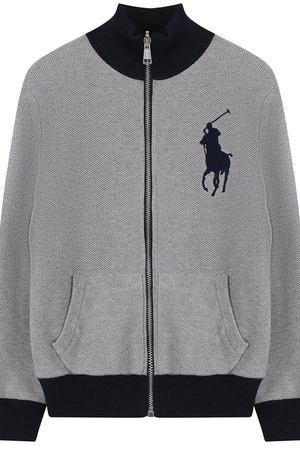 Хлопковый кардиган на молнии с воротником-стойкой Polo Ralph Lauren Polo Ralph Lauren 323690748 купить с доставкой