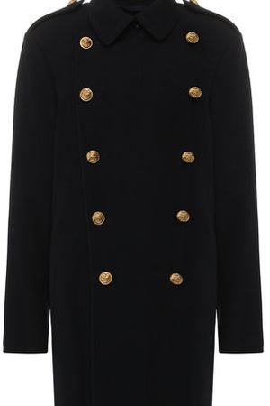 Двубортное шерстяное пальто с контрастными пуговицами Polo Ralph Lauren Polo Ralph Lauren 211717836