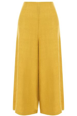 Укороченные однотонные брюки из хлопка Tata Naka Tata-Naka TNC11008/LINEN вариант 3