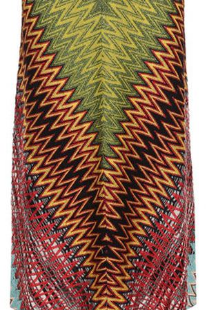 Приталенное вязаное платье-миди с V-образным вырезом Missoni Missoni E18.MD.210270