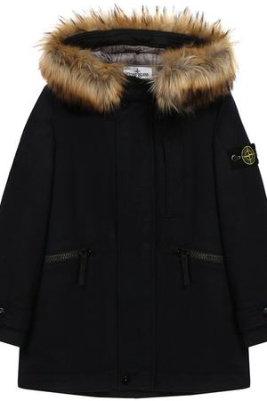 Шерстяная парка с капюшоном Stone Island Stone Island 691640837/6-8 купить с доставкой