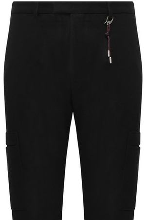 Шерстяные брюки-карго с подворотами HUGO Hugo Hugo Boss 50393616