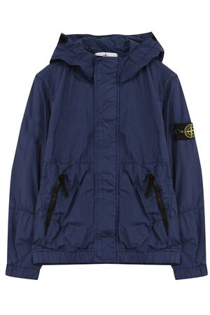 Ветровка на молнии с капюшоном Stone Island Stone Island 681641431/6-8 купить с доставкой