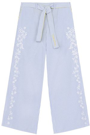 Расклешенные брюки с вышивкой и поясом Armani Junior Armani Junior  3Z3P80/3N28Z/4A-10A