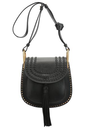 Кожаная сумка Hudson small с плетением и металлическим декором Chloé Chloe 3S1219/H68