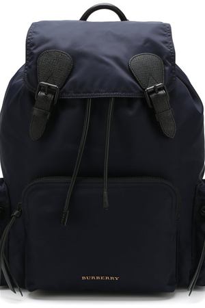Текстильный рюкзак с клапаном и отделкой из натуральной кожи Burberry Burberry 4020937 купить с доставкой