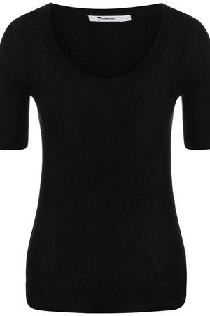 Шерстяной топ с круглым вырезом T by Alexander Wang T by Alexander Wang 4K381040M8 купить с доставкой