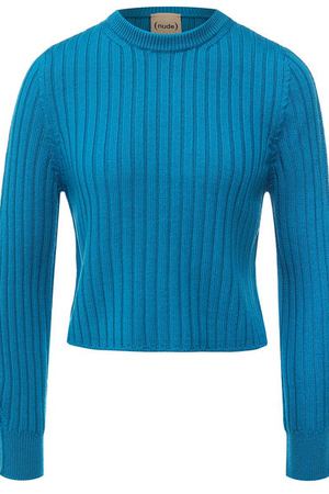Шерстяной пуловер с объемными рукавами Nude Nude 1101334