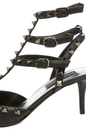 Кожаные туфли Valentino Garavani Rockstud Noir на шпильке Valentino Valentino JW2S0375/V0G