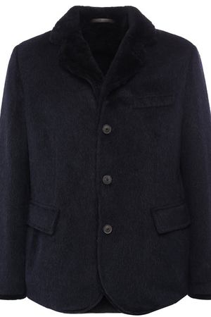 Куртка из смеси шерсти и кашемира с внутренней меховой отделкой Giorgio Armani Giorgio Armani 8WGGG01D/T00AR