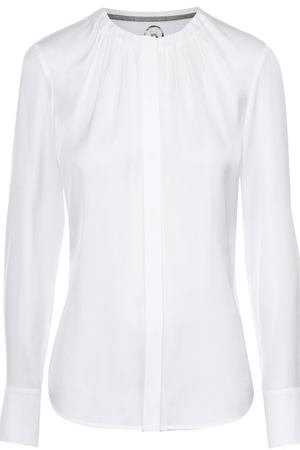 Приталенная блуза с круглым вырезом и защипами BOSS Boss Hugo Boss 50270958 купить с доставкой