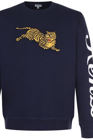 Хлопковый свитшот с нашивкой и принтом Kenzo Kenzo 5SW0904XL вариант 2