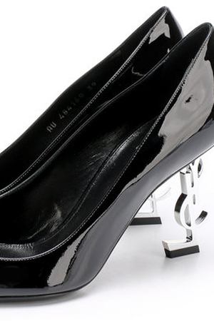 Лаковые туфли Opyum на фигурной шпильке Saint Laurent Saint Laurent 484160/D6CNN купить с доставкой