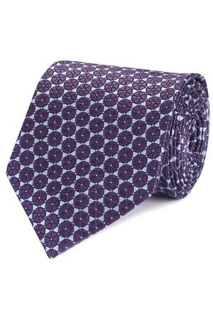 Шелковый галстук с узором Ermenegildo Zegna Ermenegildo Zegna Z9E021L8 вариант 2 купить с доставкой