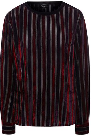 Бархатная блуза с круглым вырезом Giorgio Armani Giorgio Armani 8WHCCZ34/TZ183 купить с доставкой