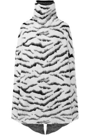 Пуловер свободного кроя с высоким воротником Givenchy Givenchy BW903R405S купить с доставкой