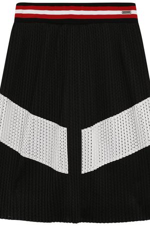 Плиссированная юбка с перфорацией Givenchy Givenchy H13006 купить с доставкой