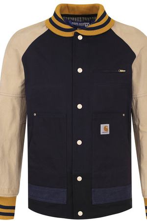 Хлопковый бомбер на кнопках Junya Watanabe x Carhartt Junya Watanabe Junya Watanabe WA-J103-051 купить с доставкой