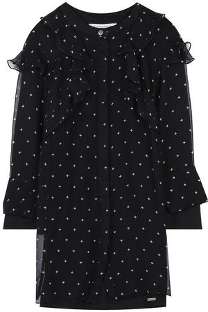 Мини-платье с оборками и принтом Givenchy Givenchy H1K002 вариант 3 купить с доставкой