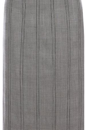 Шерстяная юбка-миди со шнуровкой в клетку Thom Browne Thom Browne FGC485A-03141 980
