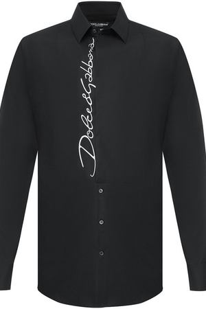 Рубашка из смеси хлопка и вискозы с воротником кент Dolce & Gabbana Dolce & Gabbana G5FI8Z/FUMRY