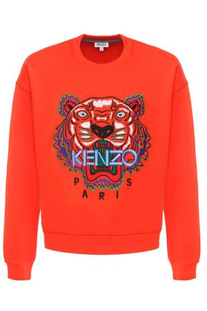 Хлопковый свитшот с вышивкой Kenzo Kenzo 5SW4054XB