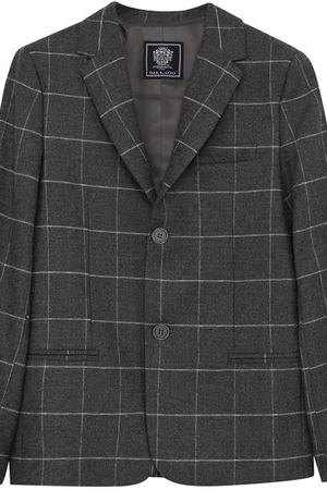 Однобортный пиджак из шерсти в клетку Dal Lago Dal Lago N004Q/8304/7-12 вариант 2 купить с доставкой