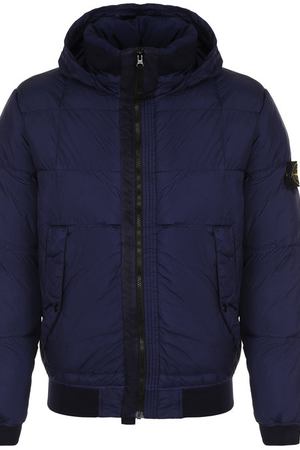 Утепленный бомбер на молнии с капюшоном Stone Island Stone Island 691540423 вариант 2