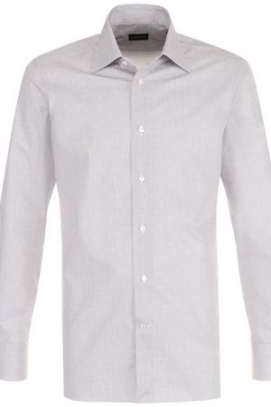 Хлопковая сорочка с воротником кент Ermenegildo Zegna Ermenegildo Zegna 204132/9MS0PA