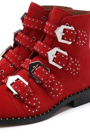 Замшевые ботинки Elegant Studs с заклепками Givenchy Givenchy BE08143124 вариант 3 купить с доставкой